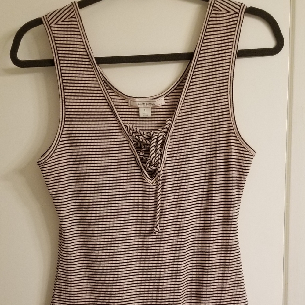 Adam Levine striped bodysuit